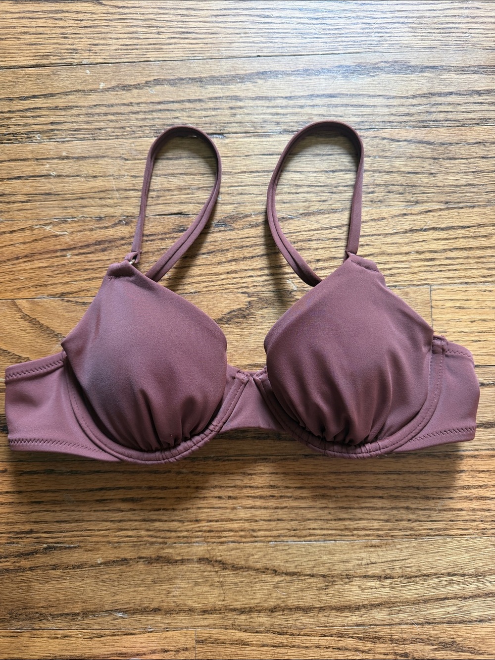 Shade & Shore Mauve Underwire swim top